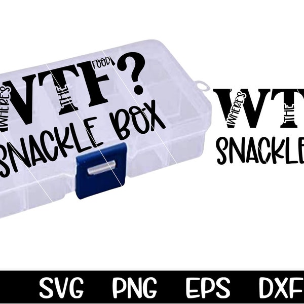 Snackle Box Svg Snack Box Svg Where's The Food Tackle Box Svg Snacks Svg Lunch Box SVG Cut Files Design Cut File Sublimation Cutting Cricut