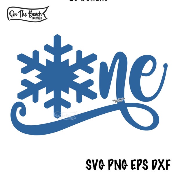 Snowflake 1 SVG, Snowflake One Svg, One Snow Flake Svg,  Winter Onederland svg, Onederland svg, Snowflake First Birthday Svg, One Snow Svg