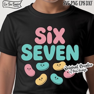 Påsk 67 SVG Jelly Beans PNG Påsk Sex Sju Meme Rolig Gen Z Påsk Design Cricut Cut Fil Sublimering DTF Ladda ner Skriv Ut Clipart Bunny