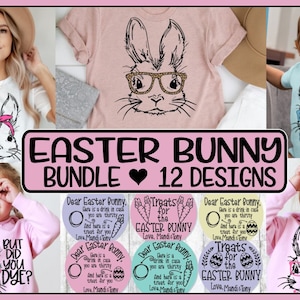Easter Bunny Bundle, 12 Designs, Bunny Glasses Svg, Bunny With Glasses Svg, Dye Svg, Bunny Tray Svg,Face Svg, Easter Svg, Easter Bunny Svg