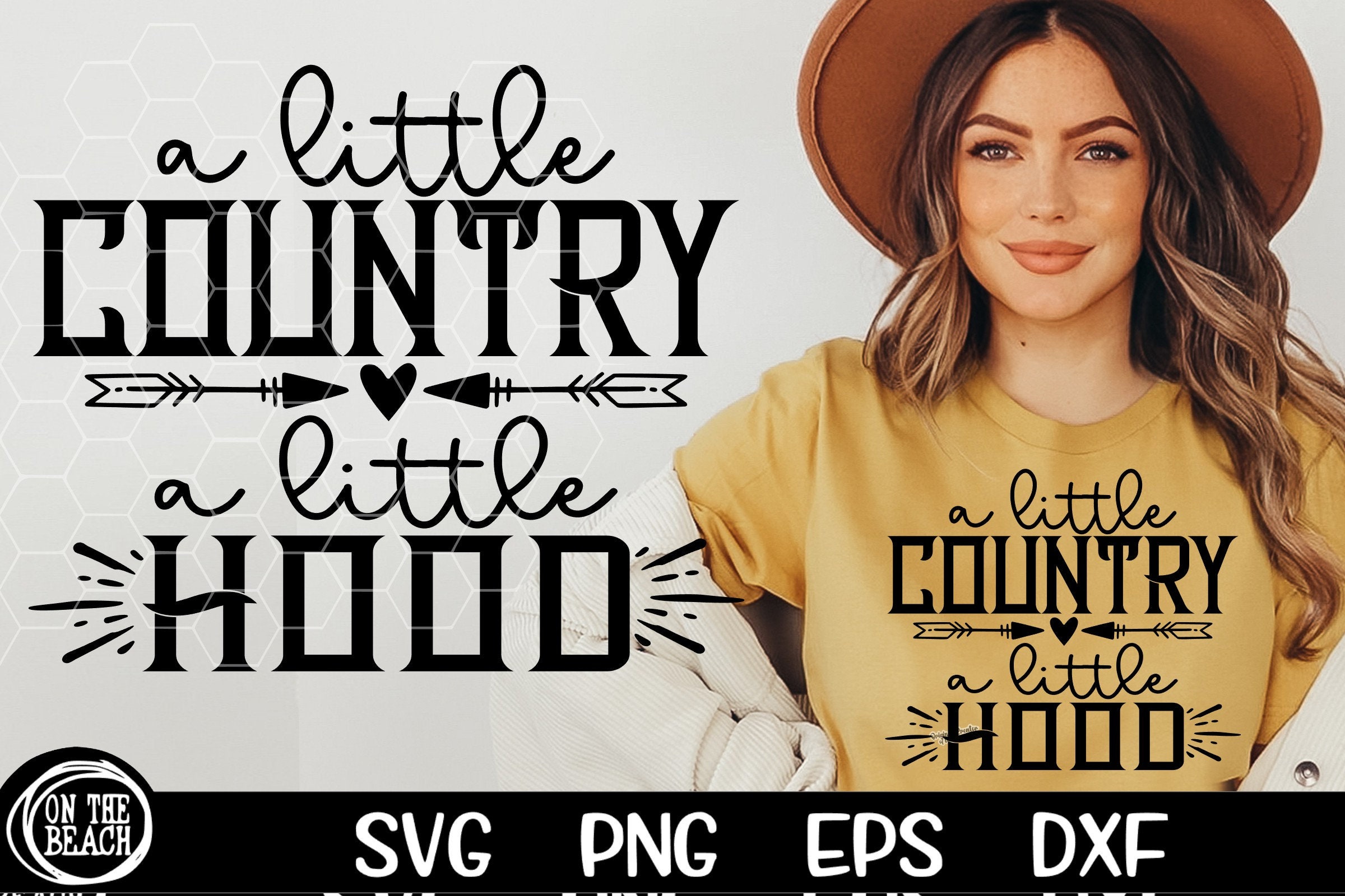 Women's 'A Little Country A Little Hood' Graphic Tank Top – Funny Saying Sleeveless Tee For Summer