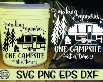 Camper emergente, Camper emergente Svg, Svg emergente, Emergente, Creando recuerdos: un camping a la vez, Creando recuerdos Svg, Camping Svg, Camping Svg