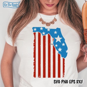Florida Flagge, Florida Flagge zwar, 4 Juli schafft es nicht, Florida starke Hand zu tragen, Beach tragen, tragen kann, tragen Sterne Streifen, Cricut