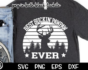 Best Buckin' PawPaw SVG File Digital Download PawPaw Father's Day SVG Cut File Instant Download Svg Printable Cricut Png Cutting Sublimation