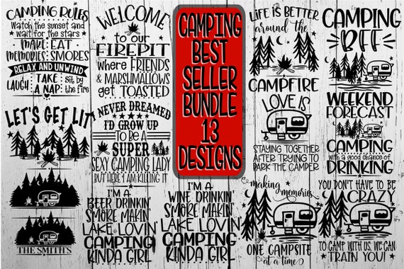 Download Free Camping Bundle Campfire Campfire Svg Campground Campground Etsy SVG Cut Files