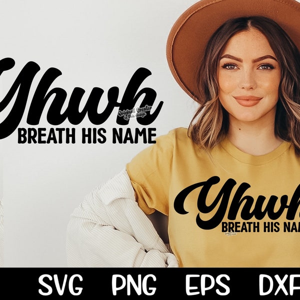 Yhwh Breath His Name SVG Faith Svg Religious Svg Mug Tumbler SVG Cricut Cutting File Silhouette Cameo Jesus Svg Fall Jesus Svg Sublimation