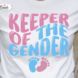Keeper Of The Gender, Keeper Of The Gender Svg, Gender Reveal, Gender Reveal Svg, Menino ou Menina, Menino ou Menina Svg, Gravidez Svg, Anúncio