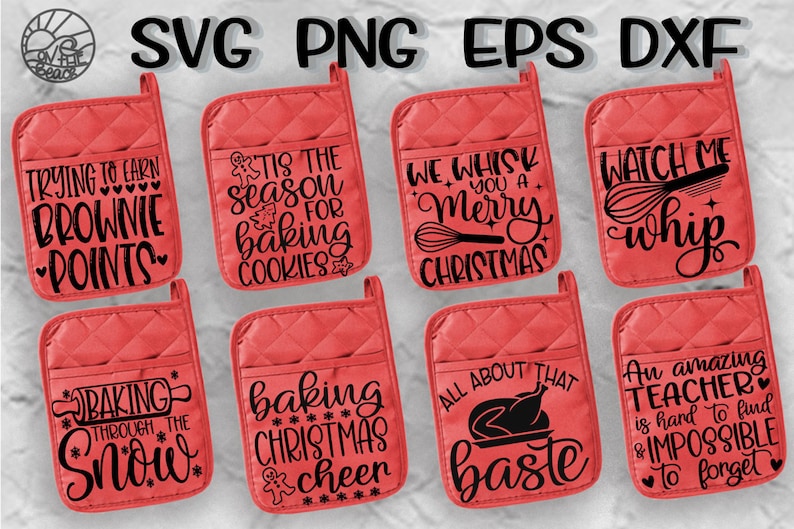 Download Pot Holder Bundle 8 Designs Potholder Pot Holder Svg | Etsy