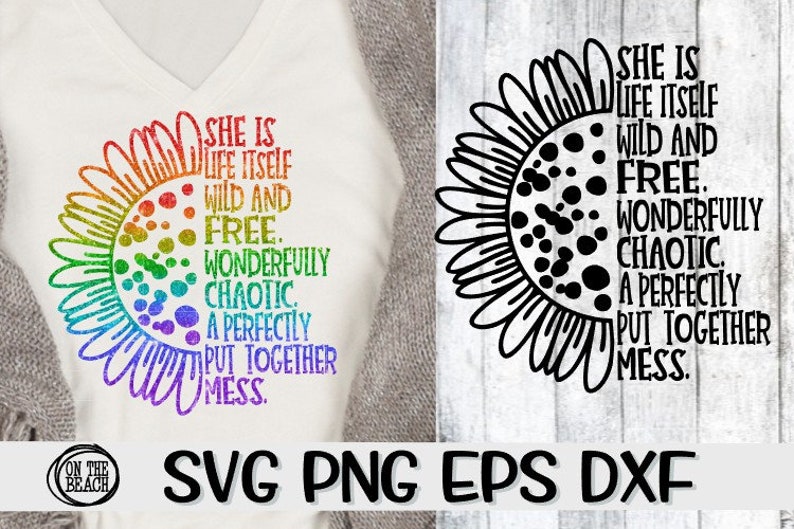 She Is Sunflower SVG Sunflower Svg Sunflower Wild Free Svg ...