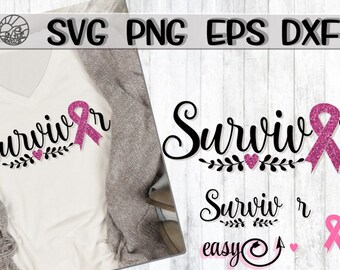Survivor, Survivor Svg, Cancer Survivor, Cancer Survivor Svg, Pink Svg, Cancer Ribbon, Cancer Ribbon Svg, Cancer Ribbon Support,Pink Pumpkin