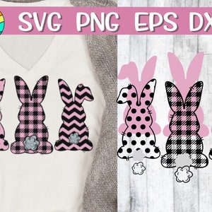 10 yards Buffalo Plaid Bunny Easter Wired Ribbon