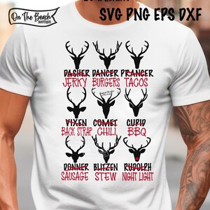 Deer Meat, Deer Meat Svg, Hunting Reindeer Svg, Rudolph Svg, Hunter Svg, Rudolph Meat Svg, Santas Deer Meat Svg Meat Cuts Svg,Chili Svg, Dad