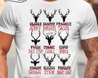 Deer Meat, Deer Meat Svg, Hunting Reindeer Svg, Rudolph Svg, Hunter Svg, Rudolph Meat Svg, Santas Deer Meat Svg Meat Cuts Svg,Chili Svg, Dad