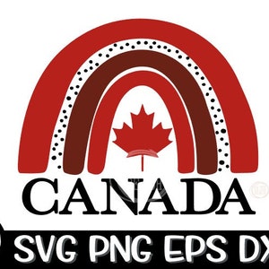 Canada, Canada Svg, Rainbow Canada Svg Canada Rainbow Svg, Rainbow, Rainbow Svg, Canadian Rainbow Svg, Maple, Independence Day,July 1st svg