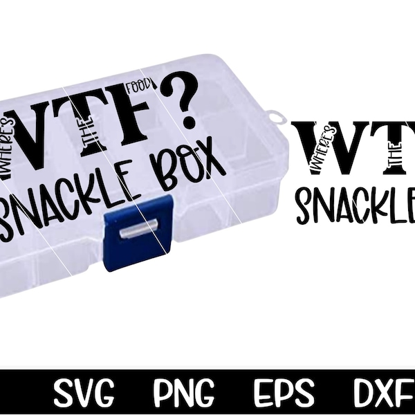 Snackle Box Svg Snack Box Svg Where's The Food Tackle Box Svg Snacks Svg Lunch Box SVG Cut Files Design Cut File Sublimation Cutting Cricut