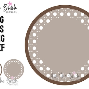 Rattan Pattern Round Sign SVG Template Glowforge Basket Weave Svg Instant download Cut File Glowforge Lasers Design Cut File CuttingDownload