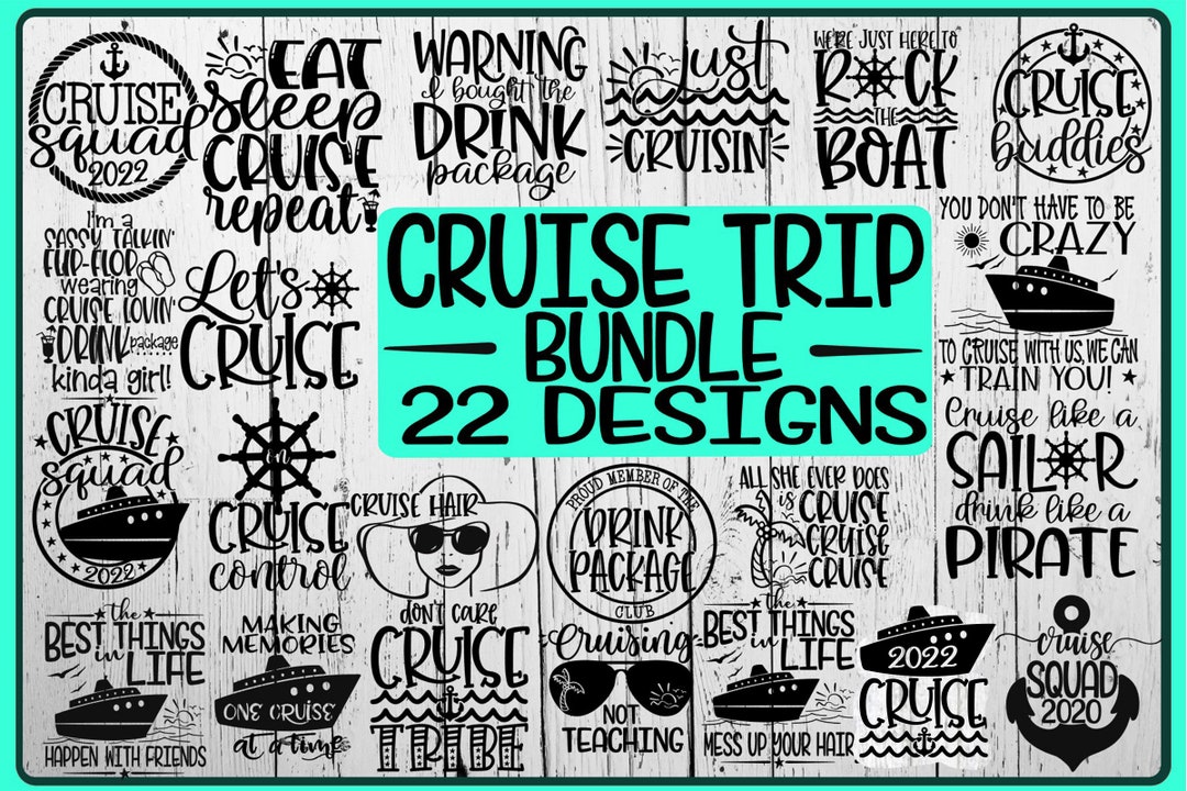 Cruise Svg Bundle UPDATED YEARS Cruise Ship Cruise Shirt PNG - Etsy