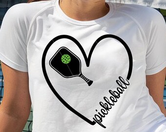 Pickleball Heart Svg, Pickleball SVG, Pickleball PNG, Svg Files for Cricut and Silhouette Sublimation Png Design Cutting Paddle Svg