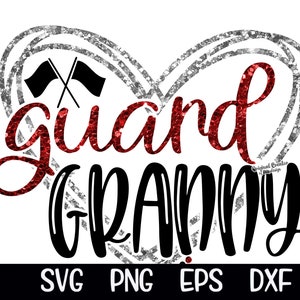 Garde Grand-mère svg band svg grand-mère svg flag maman vendredi soir svg fanfare svg png sublimation couper cricut drum line musique svg