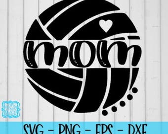 Mom Volleyball SVG, volleyball SVG, volleyball mom SVG, Cricut Cut Files, Silhouette Cut Files, sports svg, dxf, png, svg, instant file