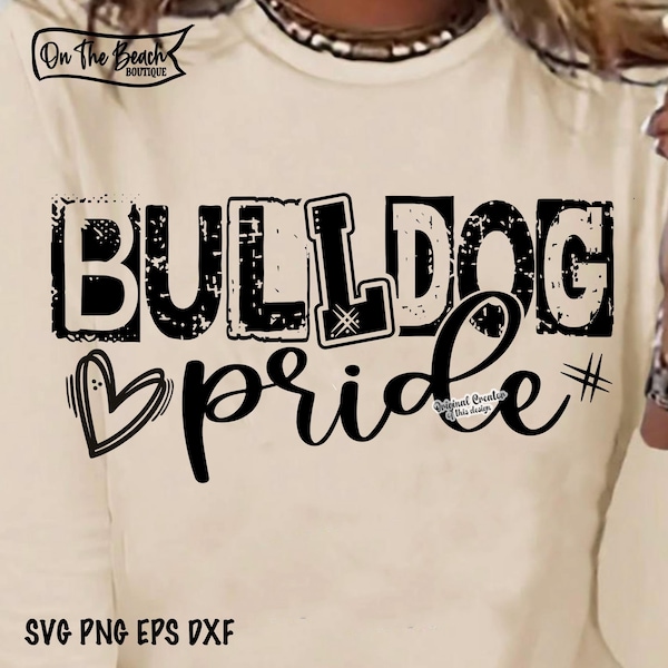 Bulldog Pride, Bulldog Pride Svg, Bulldog, Bulldog Svg, Bulldogs, Cut File, Cut File Svg, Cutting Design, Cricut, Cameo Silhouette, Pride