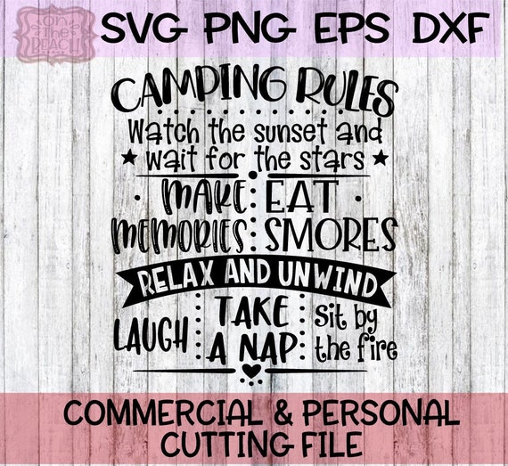 Download Camping Camping Svg Camping Rules Camping Rules Sunset Etsy