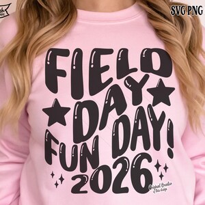 Field Day Fun Day SVG, Retro Wave Svg, Field Day 2026, 2026 Svg, Field Day, Retro School Game Day, Field Day Teacher Shirt, Svg Files Cricut image 13