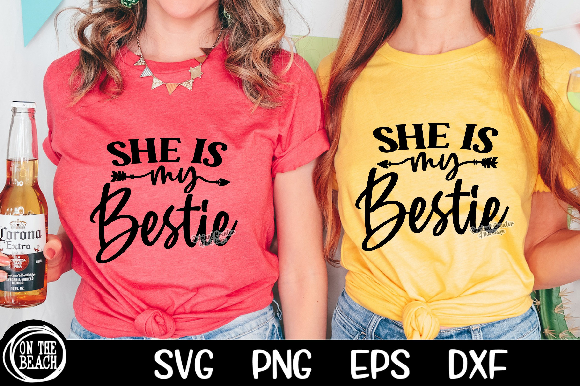 Svg File Matching She is My Bestie SVG Best Friend SVG Files Matching Set Besties Best ...