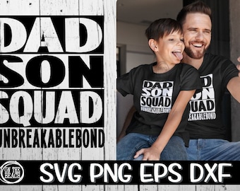 Escuadrón de padre e hijo, Svg de escuadrón de padre e hijo, Escuadrón, Svg de escuadrón, Svg de padre e hijo, Día del padre, Svg del día del padre, Svg de papá, Svg de hijo, Svg de vínculo de papá, Irrompible