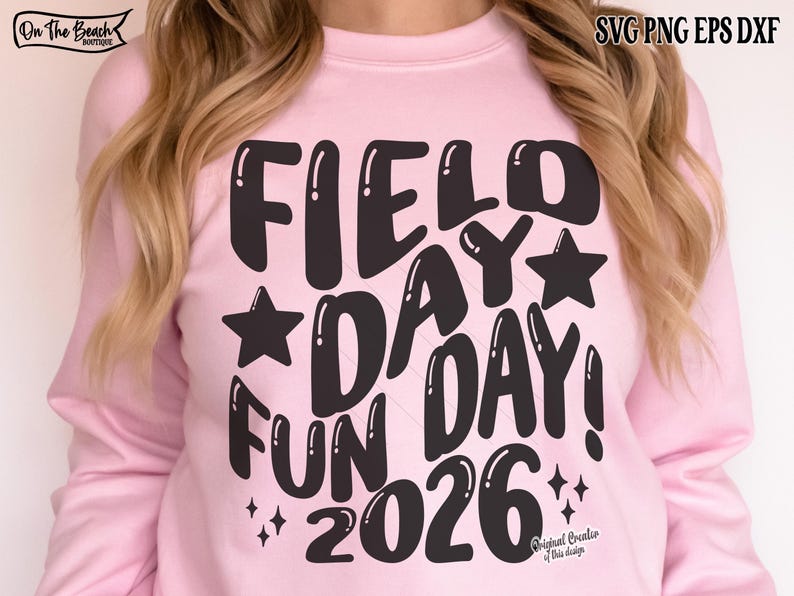 Field Day Fun Day SVG, Retro Wave Svg, Field Day 2026, 2026 Svg, Field Day, Retro School Game Day, Field Day Teacher Shirt, Svg Files Cricut image 3