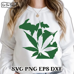 Michigan, Michigan svg, marihuana, svg de marihuana, hierba, svg de hierba, fumar, svg de fumar, estado de Michigan, hoja, svg de hoja