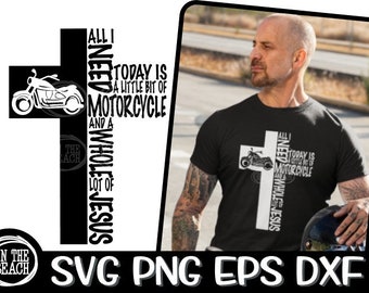 Jesus, Motorcycle, Motorcycle Svg, Little Bit Jesus, Whole Lot of Svg, Ride Svg, Christian Motorcycle, Christian Motorcycle Svg, Riding Svg