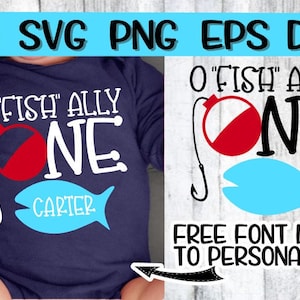O FISH Ally One, O FISH Ally One Svg, Svg de pez, Svg oficialmente uno, Svg grande, primer cumpleaños, Svg de cumpleaños, uno, Svg uno, Svg de pesca