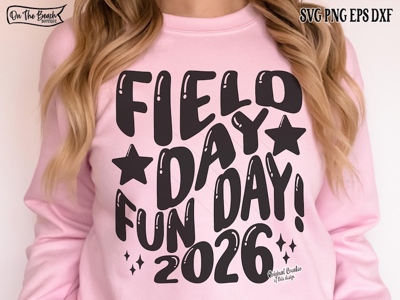 Field Day Fun Day SVG, Retro Wave Svg, Field Day 2026, 2026 Svg, Field Day, Retro School Game Day, Field Day Teacher Shirt, Svg Files Cricut image 6
