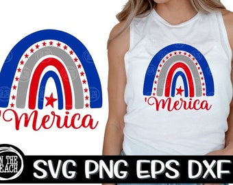 Rainbow Merica, Rainbow Merica Svg, Merica, Merica Svg, USA Flag Svg, America Svg, American, USA, Usa Svg, Independence Day,July 4th svg
