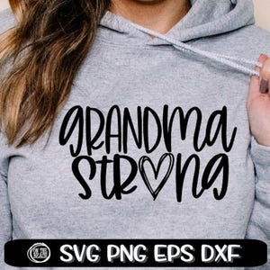 Abuela fuerte, abuela fuerte Svg, abuela, abuela Svg, archivo de corte Svg, diseño de corte, Cricut, silueta Cameo, fuerte, fuerte Svg