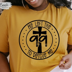 Hij verliet de 99 om me te redden Svg, red me Svg, verliet de 99 Svg, Easter Svg, Christian Svg, Instant Download Png sublimatie cut snijden
