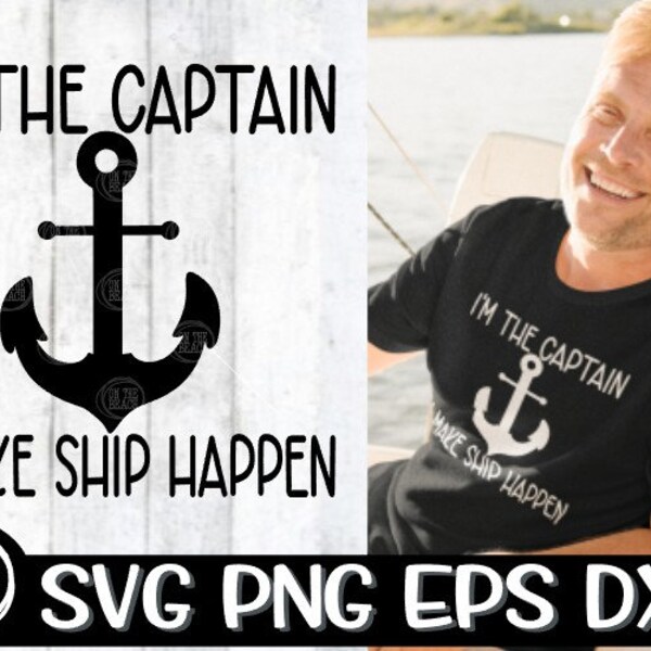 Boat Captain Svg - Etsy