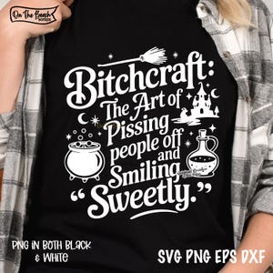 Bitchcraft SVG Halloween Bitch SVGFunny Halloween PNG Sarcastic Snarky Witchy Png Funny Adult Humor Witch Png Halloween Png Trendy  Sarcasm
