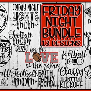 Friday Night Bundle, Friday Night, Friday Night Svg, Friday Night Lights, Friday Night Lights Svg, Football Svg, Football Mom Svg, Fan Svg