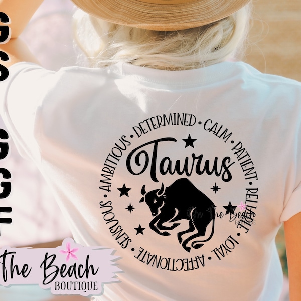 Taurus SVG Taurus PNG Taurus Birthday Gift Horoscope Astrology Taurus Shirt Design Image Mother's Png Sublimation Cutting Cricut Download