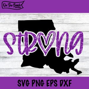 Louisiana Strong, Louisiana Strong Svg, Louisiana, Louisiana Svg, Archivo de corte, Archivo de corte Svg, Diseño de corte, Cricut, Louisiana Laura, Laura Svg