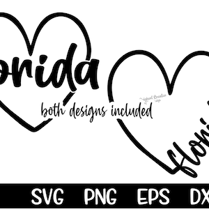 Florida, Florida Svg, Florida Herz, Florida Herz Svg, Florida Love, Florida Love Svg, Florida Hurricane Svg, Ian Svg, Cricut, Sublimation