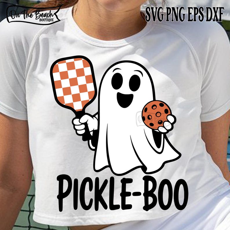 Picks Boo PICKLE-BOO SVG Pickleboo Pickle Boo Halloween Fall Pickleball Png ...