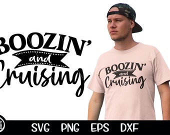 Boozin & Cruising Svg Cruise Squad Svg Statek wycieczkowy Wakacje Cruising Svg Napoje Wycieczka Svg Sublimacja Wektor Obraz Cięcie Cricut Pobierz