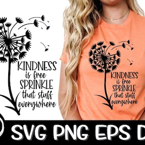 Vriendelijkheid Is gratis strooi dat spul overal strooi Svg Kindess Svg Seed Svg Seed Kindness Svg vriendelijkheid Png sublimatie snijden Cricut