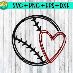 Baseball Svg Heart Svg Png Baseball Heart Svg Baseball Mom Baseball Svg Designs Baseball Png Sublimation Cut Files, Fast PItch Fall Ball
