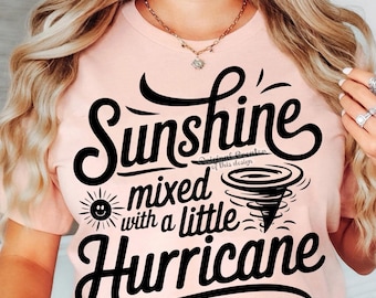 SVG de sol y huracán, SVG atrevido, SVG de camiseta atrevida, SVG de chica sureña, SVG de niño pequeño, SVG de camiseta divertida, Archivos de corte para Cricut, Silhouette