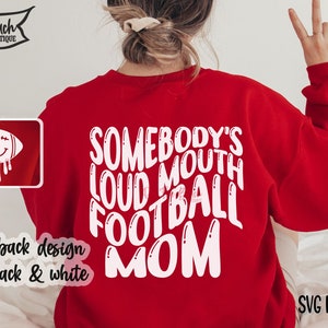 Quelqu’un à grande bouche Football Maman Svg Toujours Fort Png Football Drip Face Svg Football Rétro Cricut Sublimation Cut File