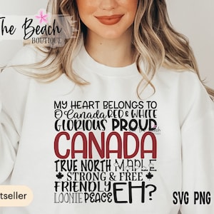 Canada SVG Canadian Maple Leaf  Loonie Toonie Hockey Svg Canada Day Png Canada Day Shirt July 1st SVG Cricut Sublimation Print Image Vector